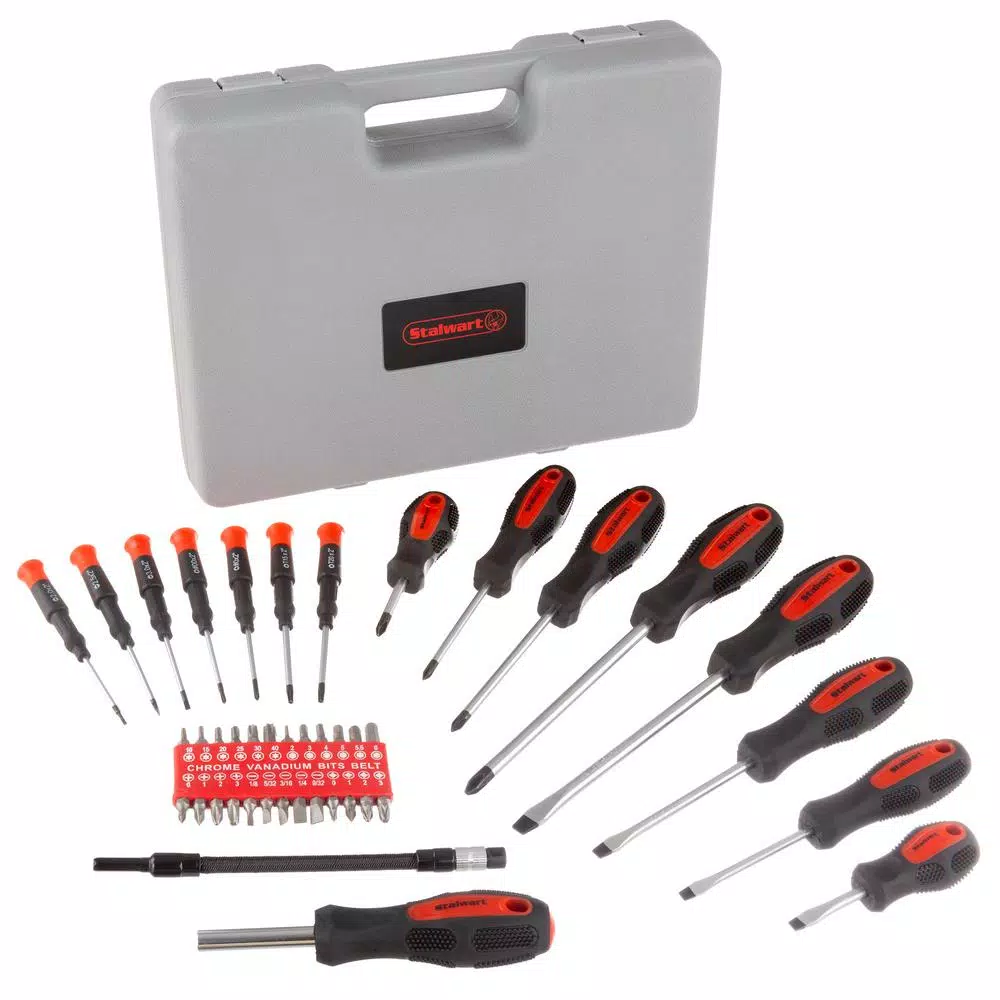 Hot Sale 🎁 Stalwart Steel Screwdriver Hand Tool Set (42-Piece) ✔️
