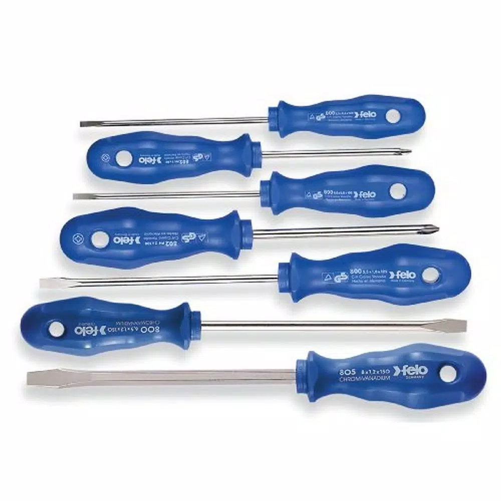 Budget 𧨠Felo Blue 800 Slotted And Phillips Screwdriver Set (7-Piece) π 1 Budget 𧨠Felo Blue 800 Slotted And Phillips Screwdriver Set (7-Piece) π -hand-tool-sets Sales unnamed file 1029