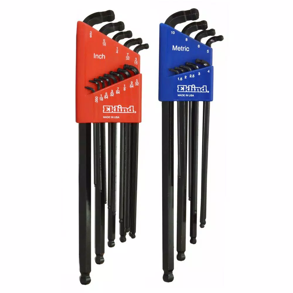 Brand new 💯 Eklind Combination Double-Ball-Hex-L Key Set Sizes0.050 In. To 3/8 In. And Size 1.5 To 10 (22-Piece) ❤️