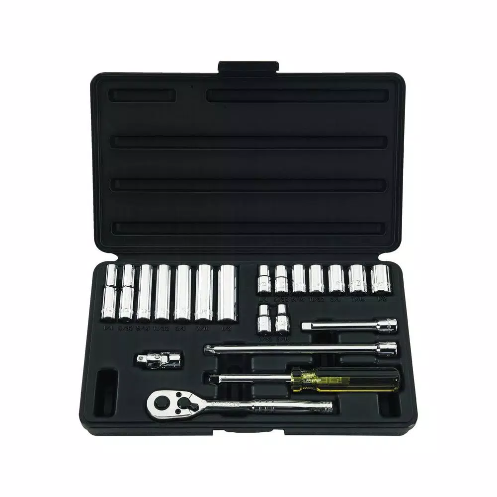 Best Sale π Stanley 1/4 In Drive SAE Ratchet And Socket Set (21-Piece) β€οΈ