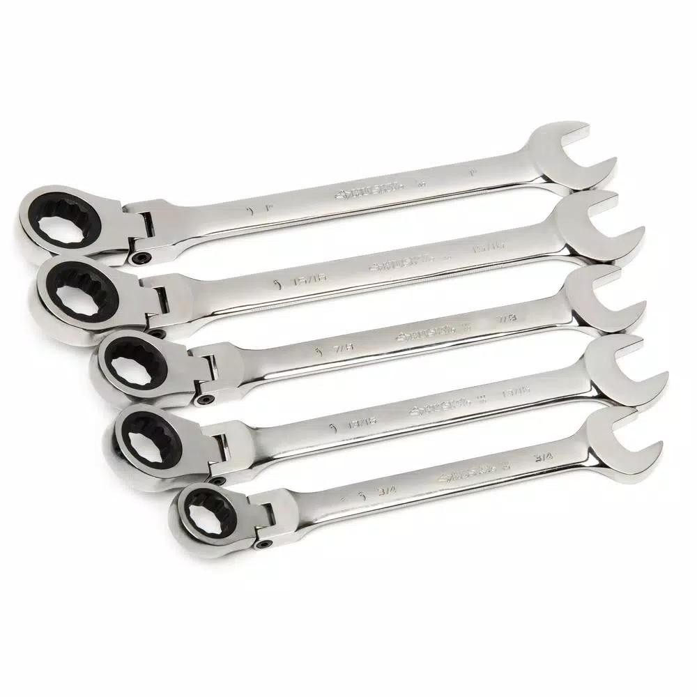Flash Sale π€© Husky Large SAE Flex Head Ratcheting π§ Wrench Set (5-Piece) β¨ 7 Flash Sale π€© Husky Large SAE Flex Head Ratcheting π§ Wrench Set (5-Piece) β¨ - Image 5