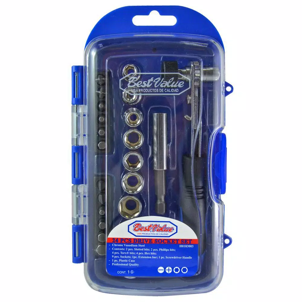 Outlet π Best Value Socket And Bits Set (24-Piece) π€© 10 Outlet π Best Value Socket And Bits Set (24-Piece) π€© - Image 8