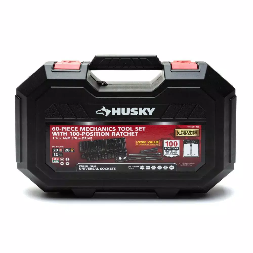Deals π€© Husky 3/8 In. Drive 100-Position Universal SAE And Metric Mechanics Tool Set (60-Piece) β¨ 5 Deals π€© Husky 3/8 In. Drive 100-Position Universal SAE And Metric Mechanics Tool Set (60-Piece) β¨ - Image 3