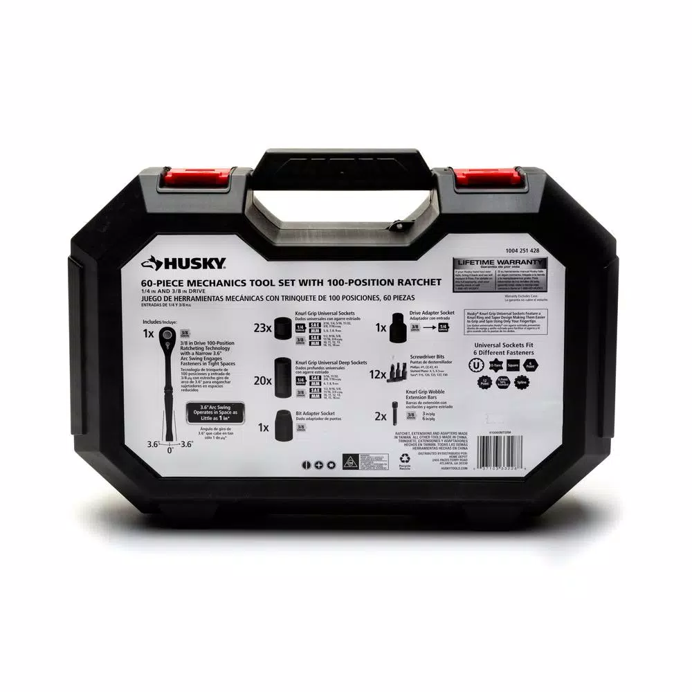 Deals π€© Husky 3/8 In. Drive 100-Position Universal SAE And Metric Mechanics Tool Set (60-Piece) β¨ 11 Deals π€© Husky 3/8 In. Drive 100-Position Universal SAE And Metric Mechanics Tool Set (60-Piece) β¨ - Image 9