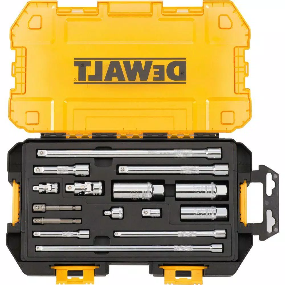 Best Sale 𧨠DEWALT 1/4 In. And 3/8 In. Drive Tool Accessory Set With Case (15-Piece) π€©
