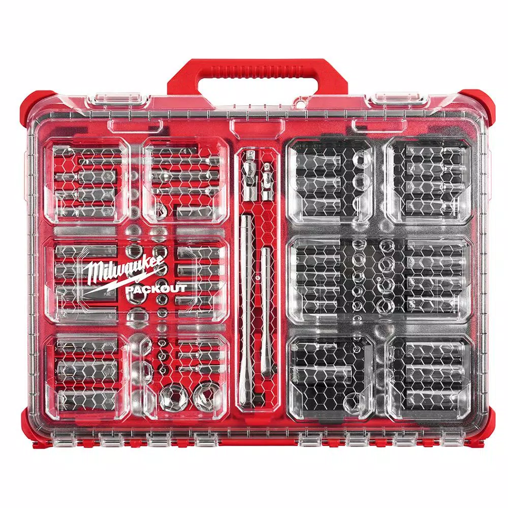 Wholesale β Milwaukee 3/8 In. And 1/4 In. Drive SAE/Metric Ratchet And Socket Mechanics Tool Set With PACKOUT Case (106-Piece) π 7 Wholesale β Milwaukee 3/8 In. And 1/4 In. Drive SAE/Metric Ratchet And Socket Mechanics Tool Set With PACKOUT Case (106-Piece) π - Image 5
