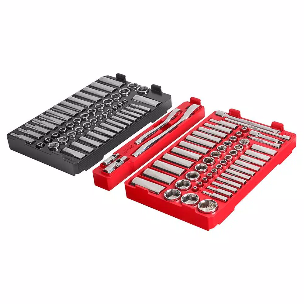 Wholesale β Milwaukee 3/8 In. And 1/4 In. Drive SAE/Metric Ratchet And Socket Mechanics Tool Set With PACKOUT Case (106-Piece) π 8 Wholesale β Milwaukee 3/8 In. And 1/4 In. Drive SAE/Metric Ratchet And Socket Mechanics Tool Set With PACKOUT Case (106-Piece) π - Image 6