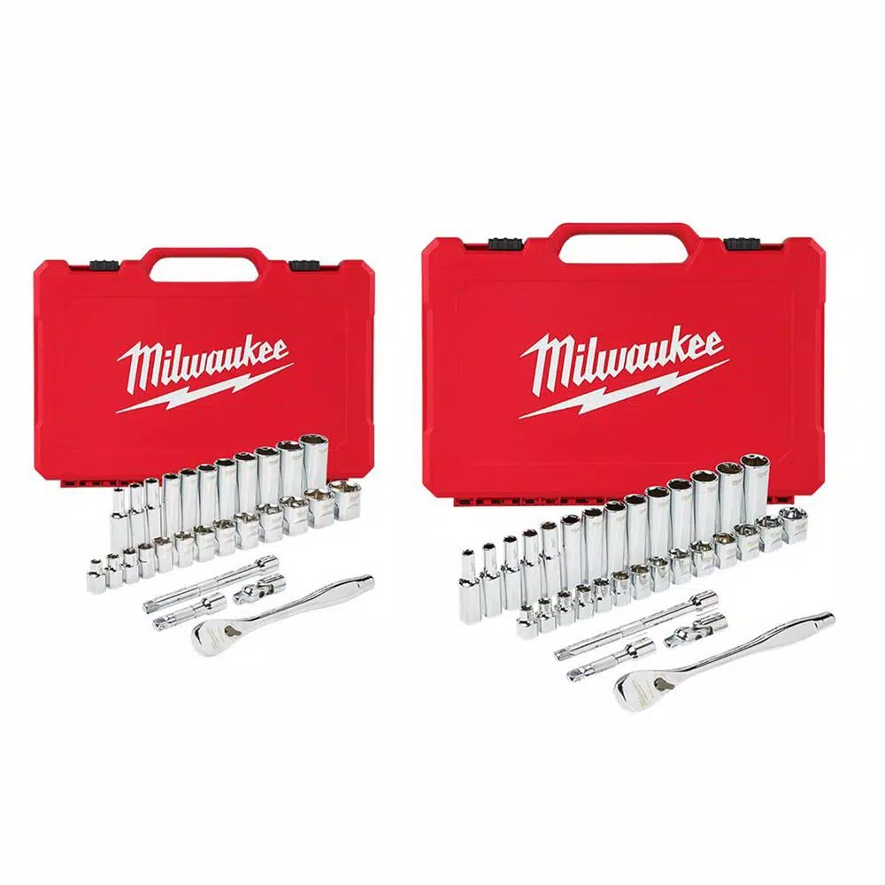 Coupon β Milwaukee 3/8 In. Drive SAE/Metric Ratchet And Socket Mechanics Tool Set (60-Piece) β