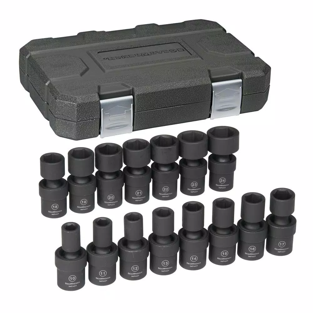 Budget 👏 GEARWRENCH 1/2 In. Drive Metric Impact Universal Socket Set (15-Piece) 🔔