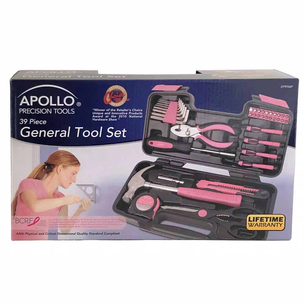 Best Sale π Apollo General Tool Set In Pink (39-Piece) π 7 Best Sale π Apollo General Tool Set In Pink (39-Piece) π - Image 5