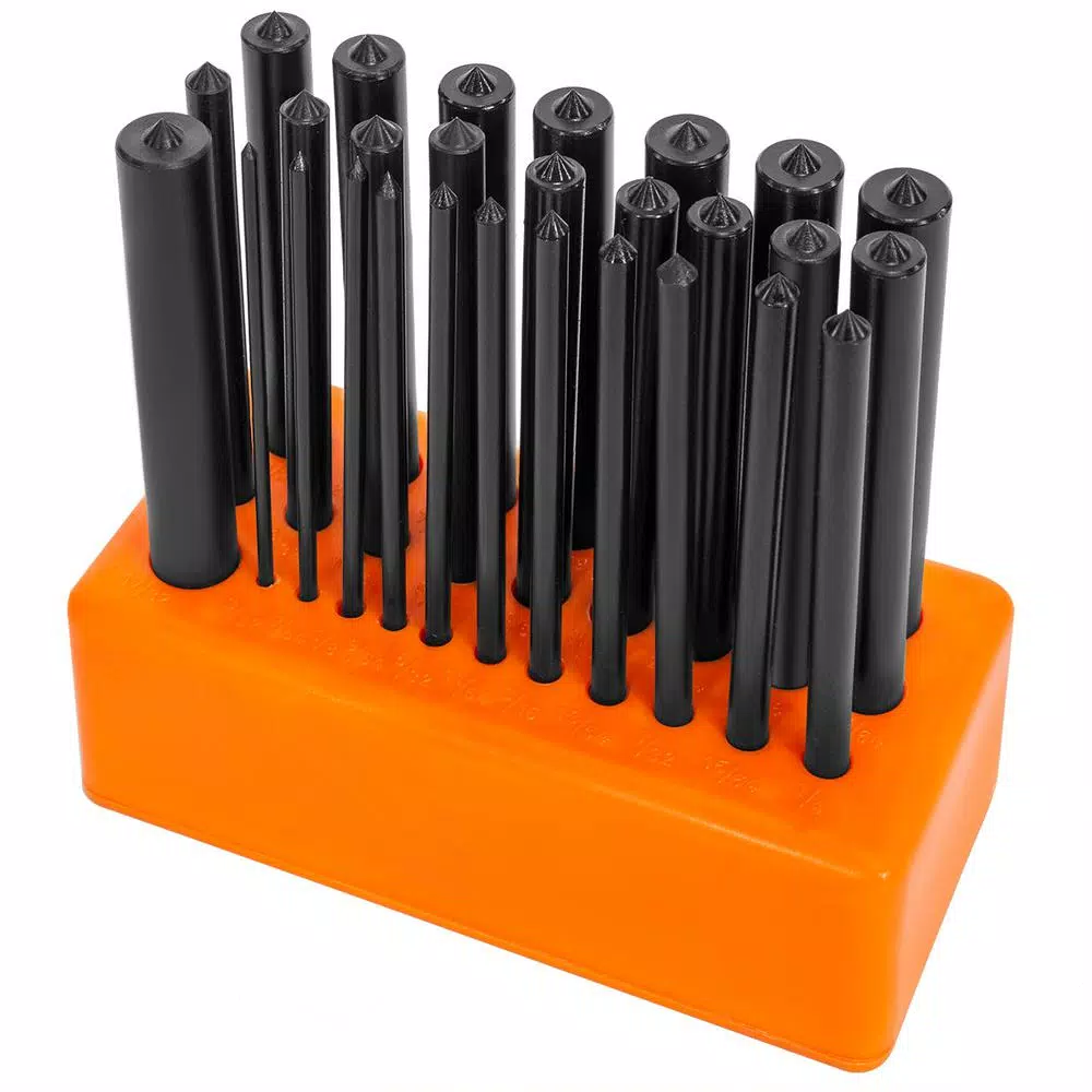 Coupon 🌟 XtremepowerUS Center Punch Set Steel Transfer Punch Machinist Thread Tool Kit Set (28-Piece) 🤩