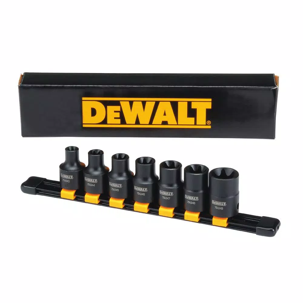 Brand new π DEWALT 1/2 In. Drive Internal Torx Impact Socket Set (7-Piece) π₯