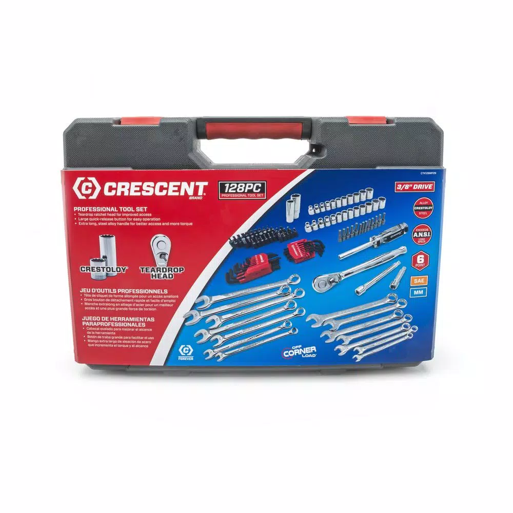 Brand new β Crescent 3/8 In. Drive 12-Point Standard SAE/Metric Mechanics Tool Set (128-Piece) 𧨠8 Brand new β Crescent 3/8 In. Drive 12-Point Standard SAE/Metric Mechanics Tool Set (128-Piece) 𧨠- Image 6