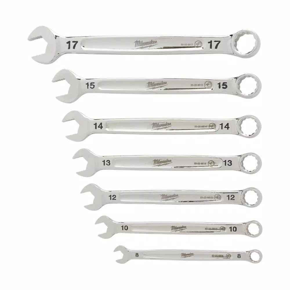 Outlet ✔️ Milwaukee Combination Metric 🔧 Wrench Mechanics Tool Set (7-Piece) 😍
