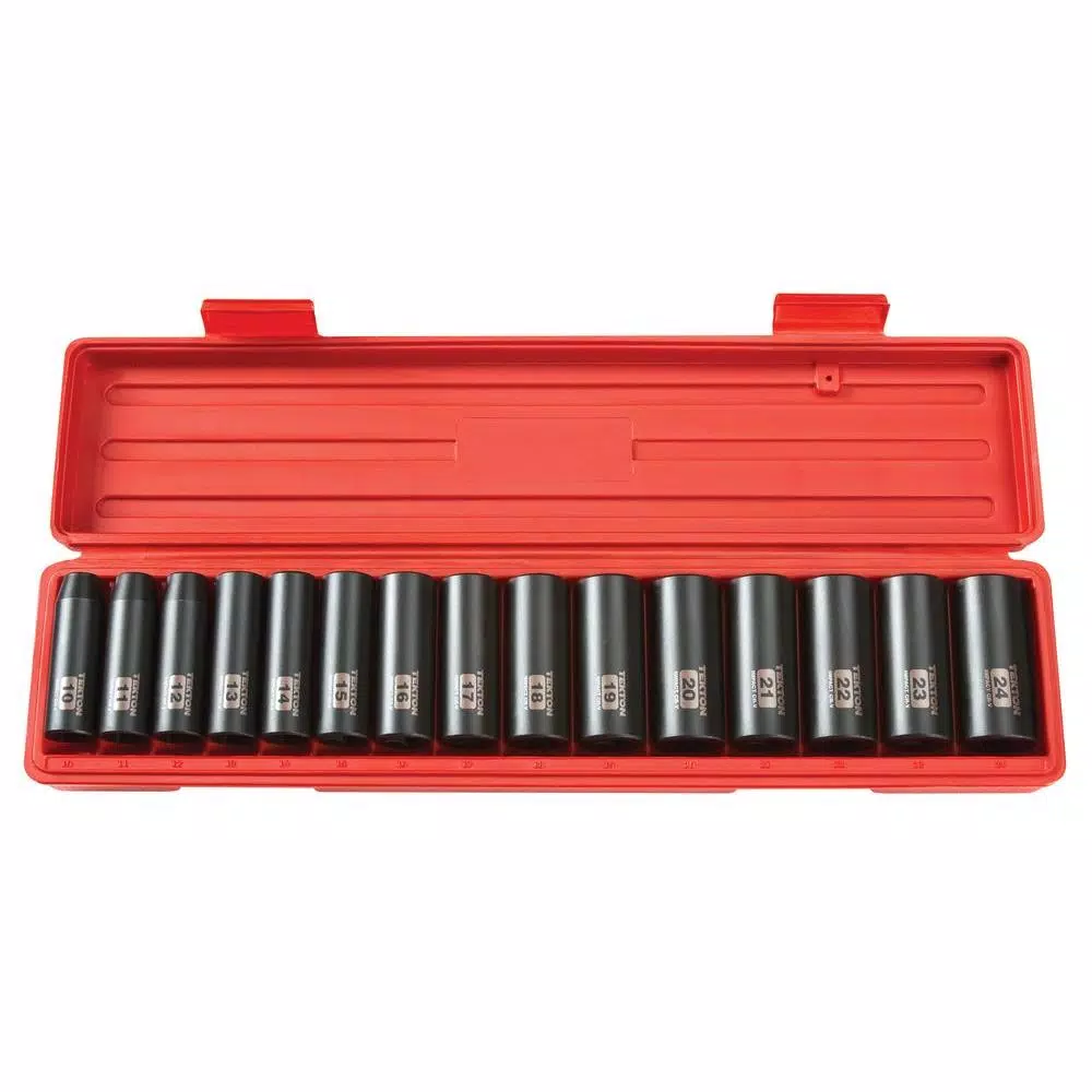 Top 10 ⭐ TEKTON 1/2 In. Drive 10-24 Mm 6-Point Deep Impact Socket Set (15-Piece) 🔥