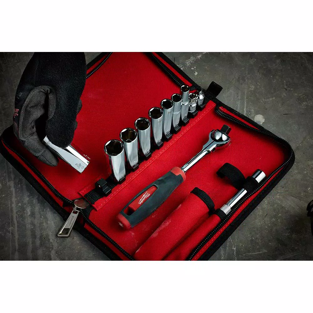 Wholesale ⭐ Milwaukee 3/8 In. Drive SAE Socket Set (12-Piece) ✨ 17 Wholesale ⭐ Milwaukee 3/8 In. Drive SAE Socket Set (12-Piece) ✨ - Image 15