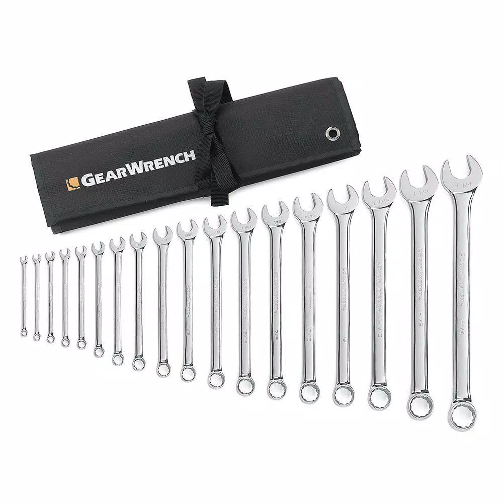 Coupon 💯 GEARWRENCH SAE Combination 🔧 Wrench Set With Roll (18-Piece) 🌟