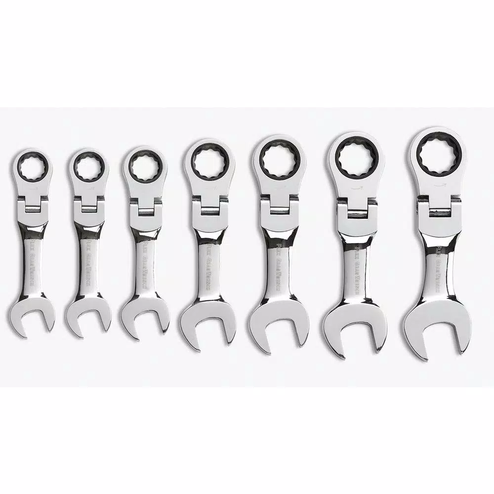 Buy π GEARWRENCH SAE Stubby Flex Head Combination Ratcheting π§ Wrench Set (7-Piece) π 6 Buy π GEARWRENCH SAE Stubby Flex Head Combination Ratcheting π§ Wrench Set (7-Piece) π - Image 4