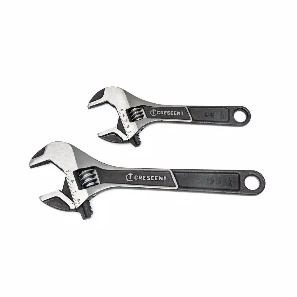 Top 10 👍 Crescent 6 In. And 10 In. Wide Jaw Adjustable 🔧 Wrench Set (2-Piece) 🌟