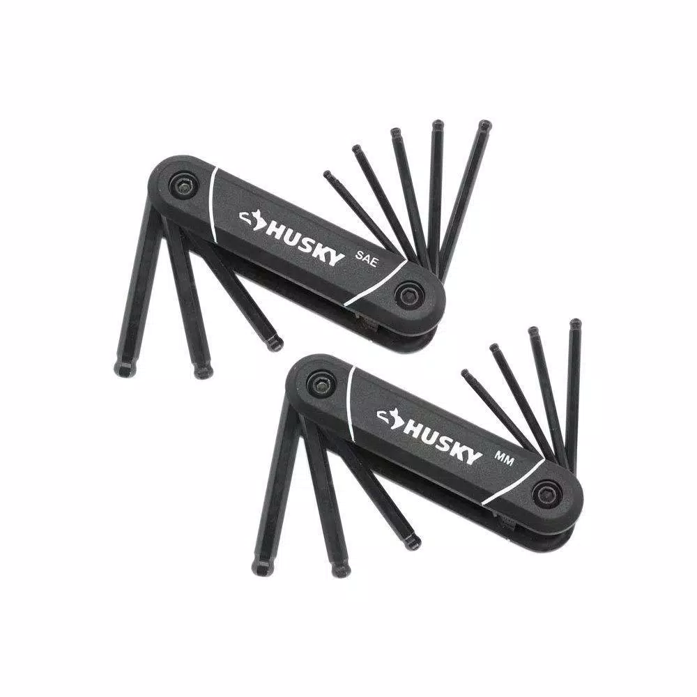 Budget ✔️ Husky SAE/MM Folding Ball-End Hex Key Set (17-Piece) 🎉