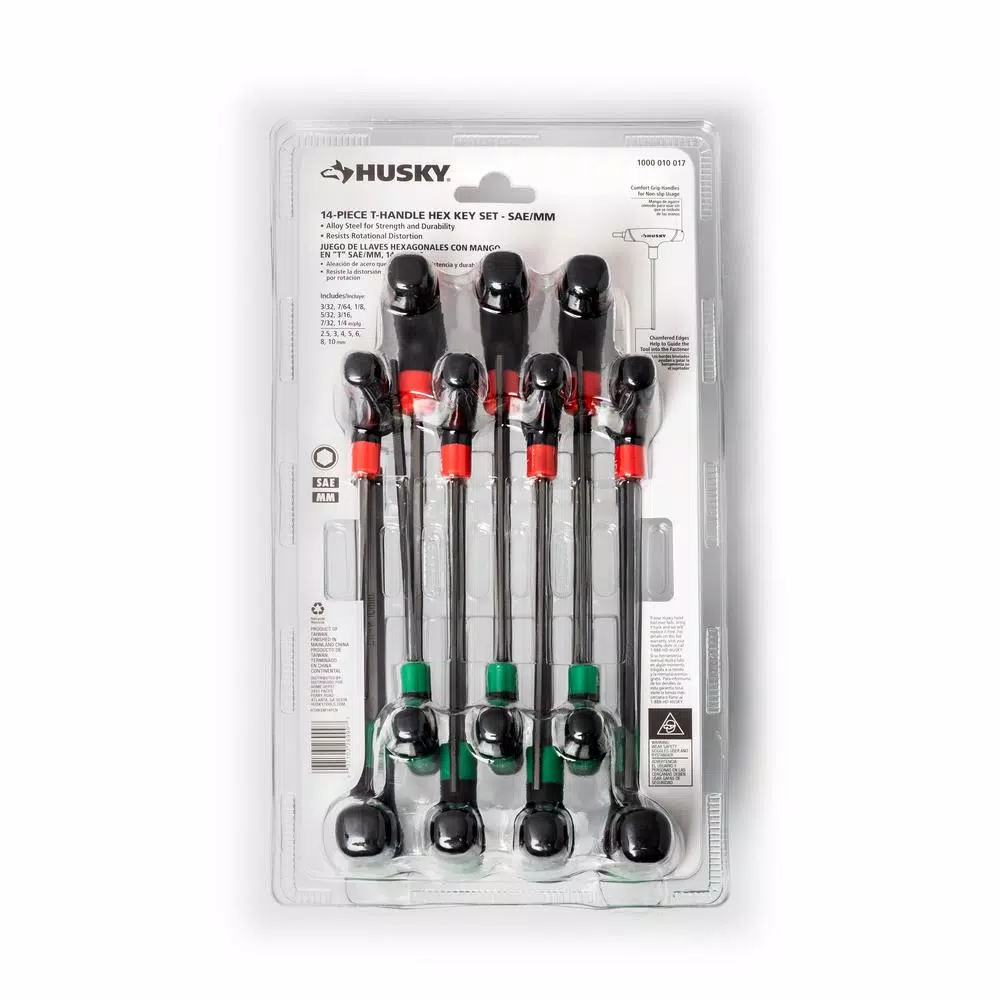 Budget π Husky 14-Piece T-Handle SAE & MM Hex Key Set π 5 Budget π Husky 14-Piece T-Handle SAE & MM Hex Key Set π - Image 3