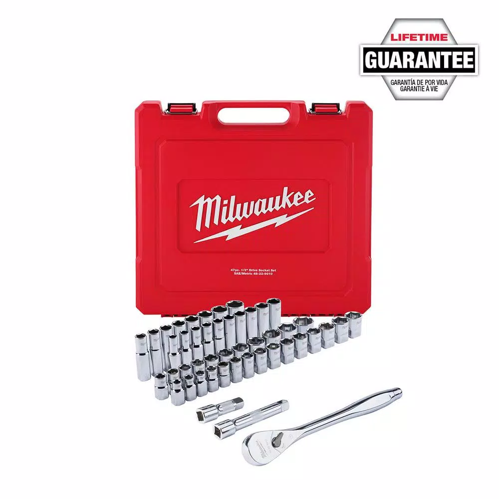 Discount π Milwaukee 1/2 In. Drive SAE/Metric Ratchet And Socket Mechanics Tool Set With SAE Combination Ratcheting π§ Wrench Set (62-Piece) π 15 Discount π Milwaukee 1/2 In. Drive SAE/Metric Ratchet And Socket Mechanics Tool Set With SAE Combination Ratcheting π§ Wrench Set (62-Piece) π - Image 13