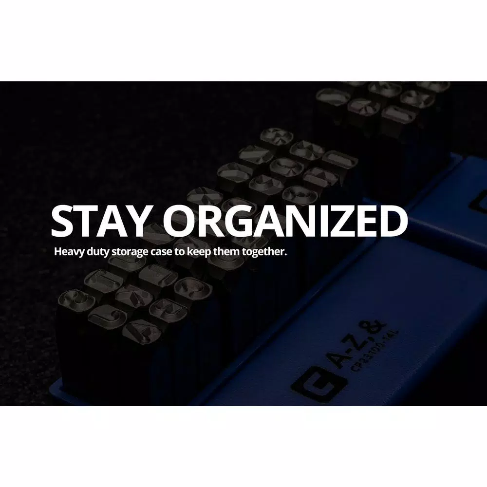 Discount π Capri Tools Professional 1/8 In. Letter And Number Stamp Set (36-Piece) π 9 Discount π Capri Tools Professional 1/8 In. Letter And Number Stamp Set (36-Piece) π - Image 7