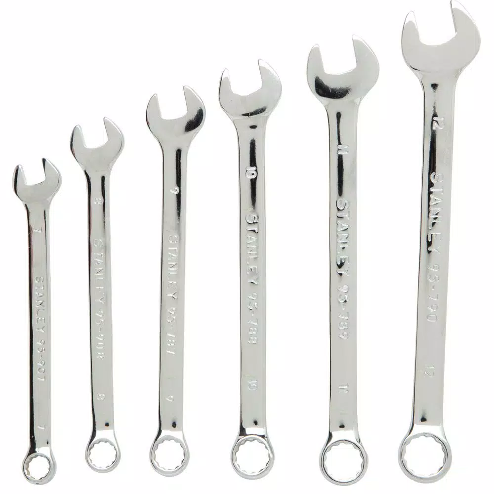 Brand new β€οΈ Stanley Chrome Vanadium Steel Metric Combination π§ Wrench Set (6-Piece) β