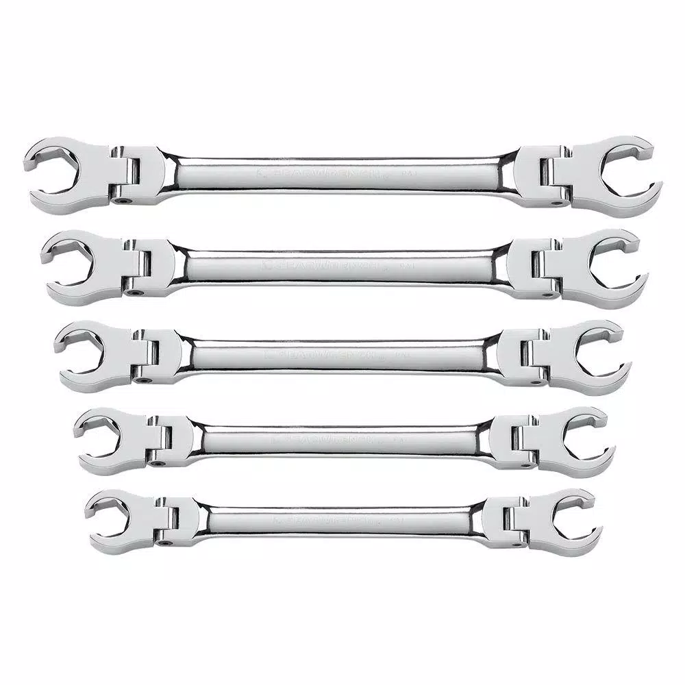 Deals 💯 GEARWRENCH SAE Flex Flare Nut 🔧 Wrench Set (5-Piece) ❤️
