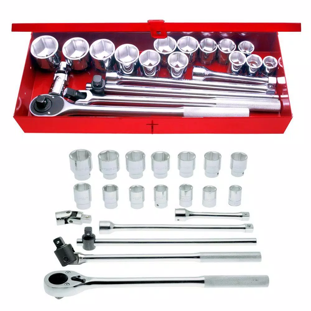 Best deal ✨ URREA 3/4 In. Drive 12-Point Hand Socket & Accessories Set (20-Piece) 🥰