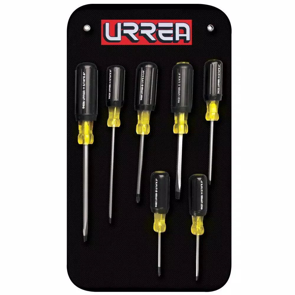Flash Sale 🌟 URREA Cushion Grip Screwdriver Set (7-Piece) 😉
