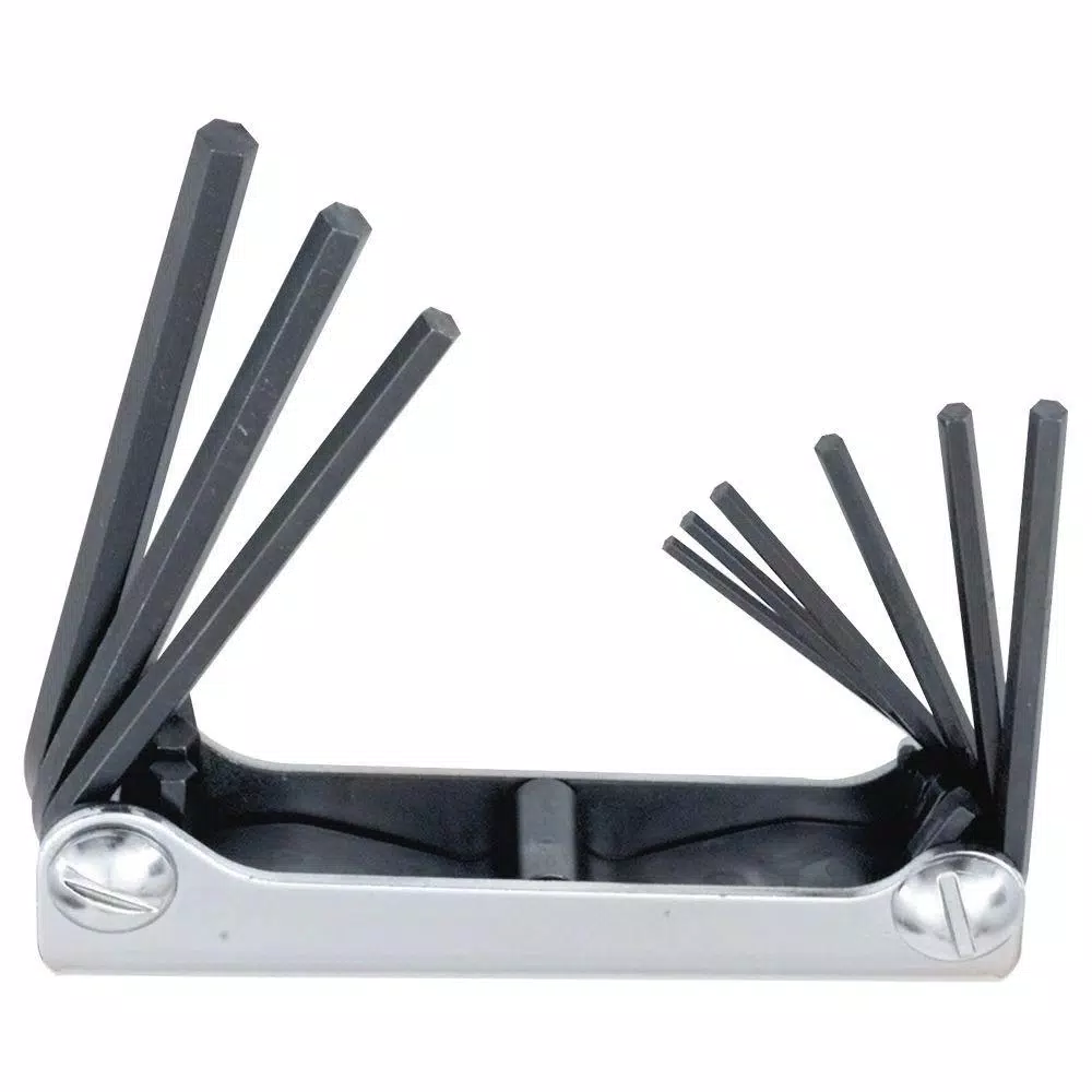 Budget ❤️ URREA 5/64 In. To 1/4 In. 9 Folding Hex Keys In Metal Case ✨