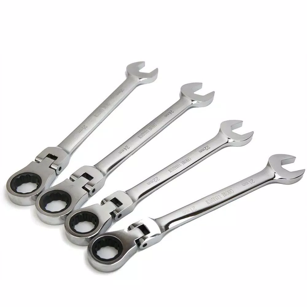 Budget 🌟 Stark ELITE X-Large Flex-Head MM Combination Ratcheting 🔧 Wrench Set (4-Piece) 👏