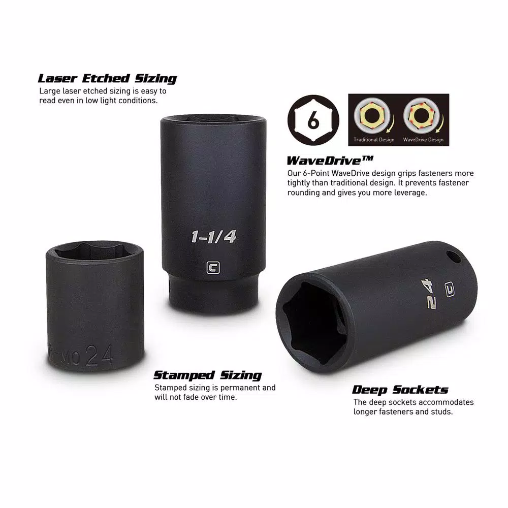 Top 10 π Capri Tools 1/2 In. Drive SAE/Metric Master Impact Socket Set With Adapters And Extensions (61-Piece) 𧨠8 Top 10 π Capri Tools 1/2 In. Drive SAE/Metric Master Impact Socket Set With Adapters And Extensions (61-Piece) 𧨠- Image 6