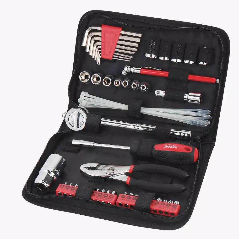 Best Pirce ❤️ Apollo Auto Tool Set In Zipper Case (56-Piece) 🤩
