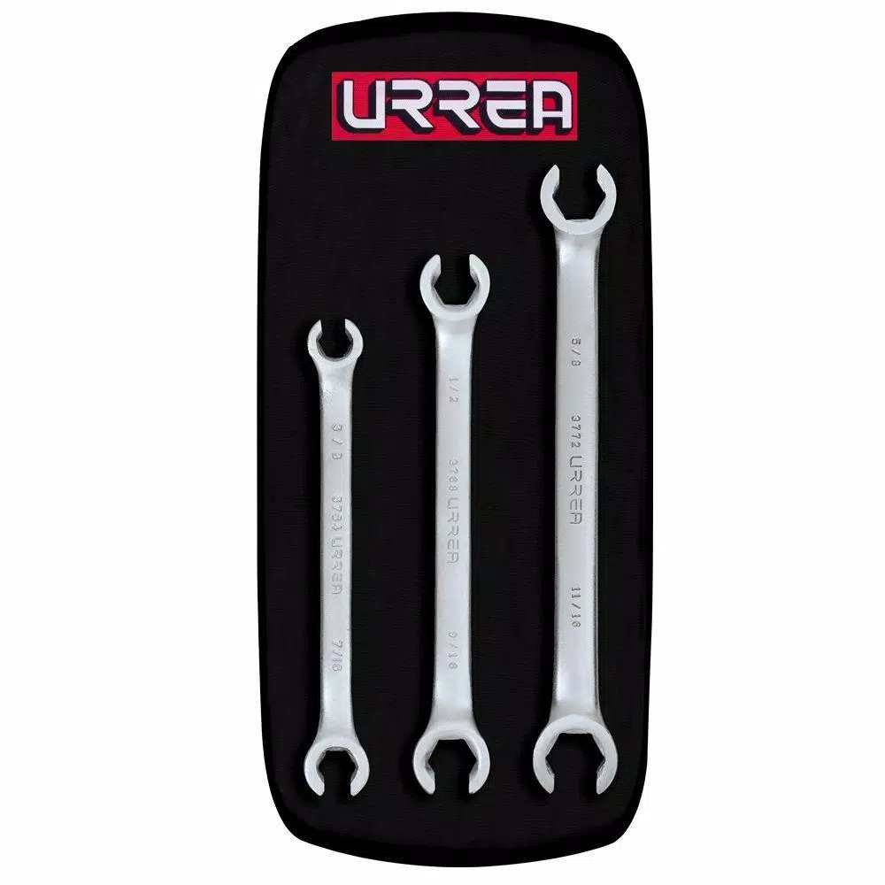 New 🎁 URREA 6-Point Flare Nut 🔧 Wrench Set (3-Piece) 🔔