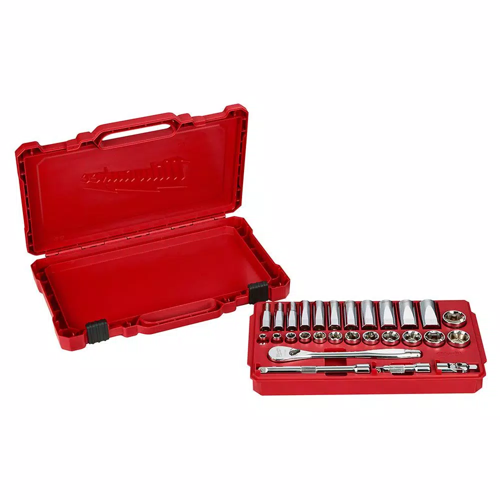 Deals β Milwaukee 3/8 In. Drive SAE Ratchet And Socket Mechanics Tool Set (28-Piece) 𧨠10 Deals β Milwaukee 3/8 In. Drive SAE Ratchet And Socket Mechanics Tool Set (28-Piece) 𧨠- Image 8