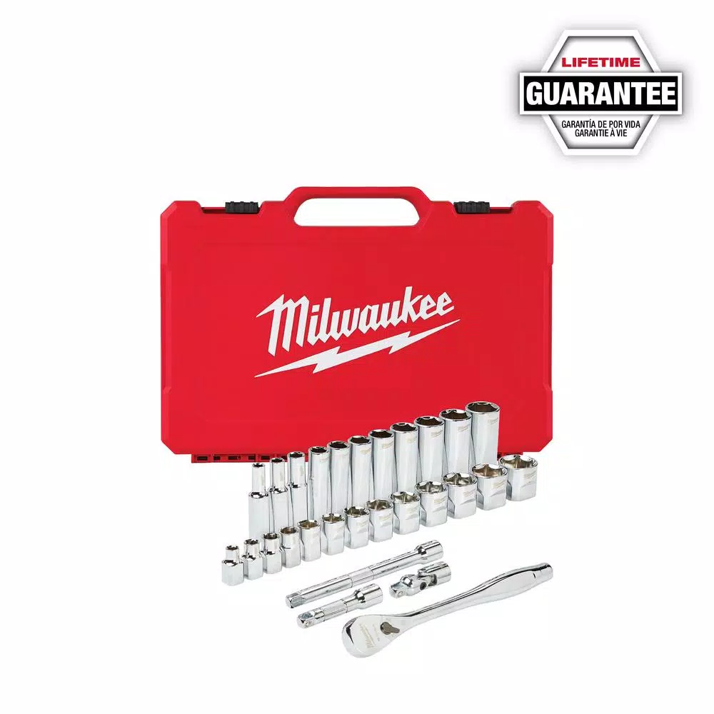 Deals β Milwaukee 3/8 In. Drive SAE Ratchet And Socket Mechanics Tool Set (28-Piece) 𧨠15 Deals β Milwaukee 3/8 In. Drive SAE Ratchet And Socket Mechanics Tool Set (28-Piece) 𧨠- Image 13