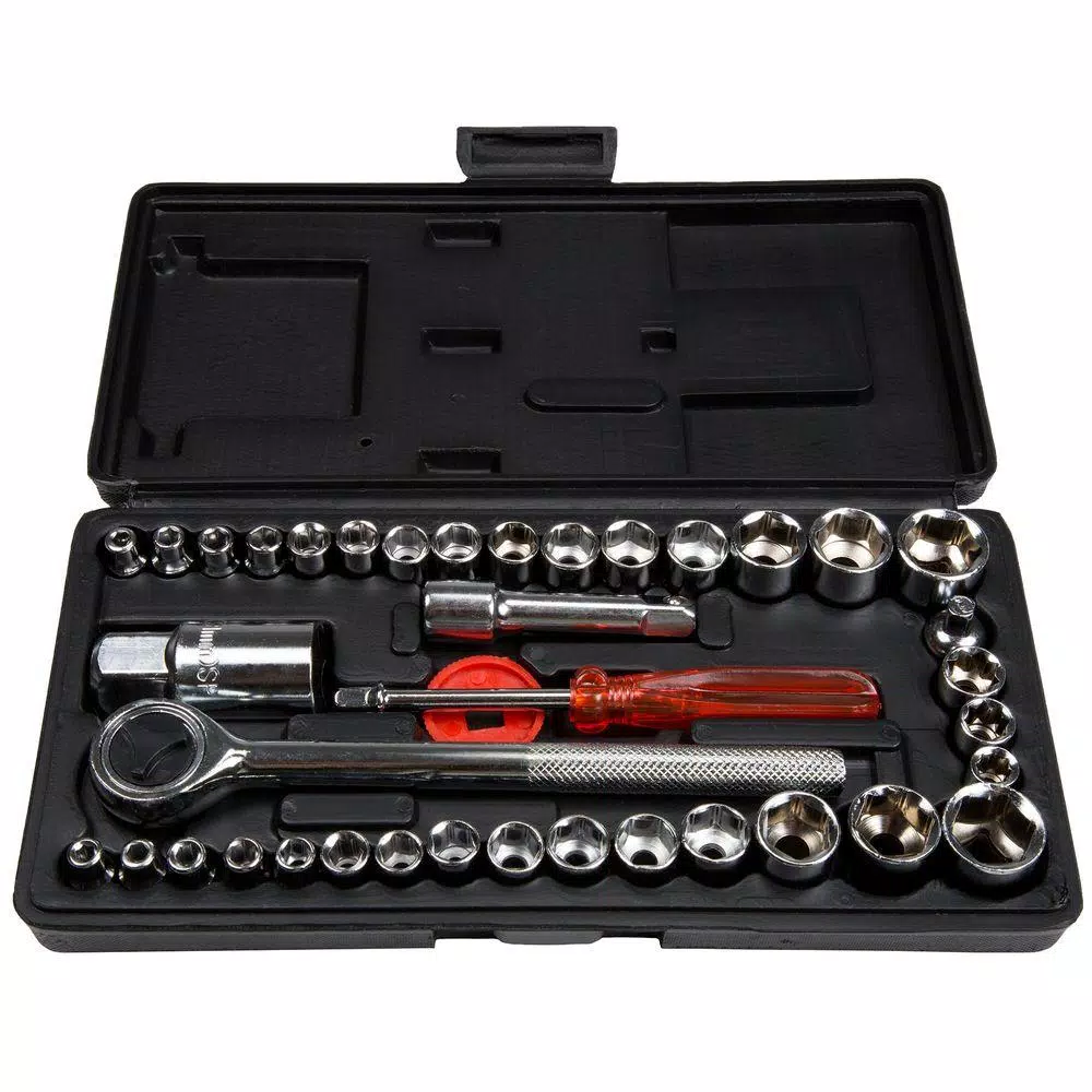 Best Pirce 🧨 Stalwart 1/4 And 3/8 Socket Drive Set SAE And Metric (40-Piece) 🌟
