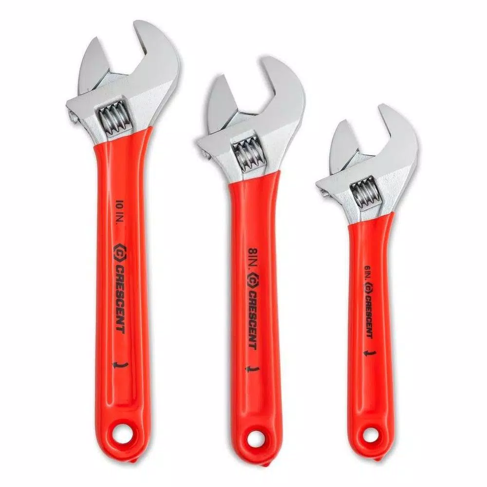 Promo 💯 Crescent Adjustable Cushion Grip 🔧 Wrench Set Combo (3-Piece) 🧨