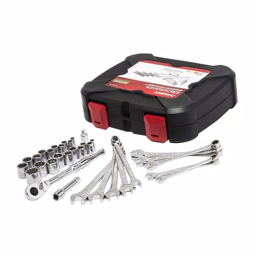 Buy 😍 Husky 1/4 In. And 3/8 In. Drive Universal Mechanics Tool Set (33-Piece) 👏