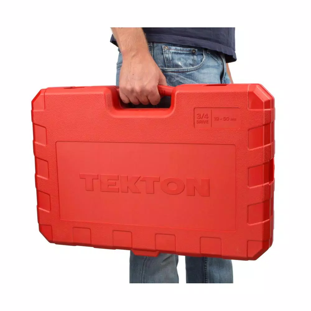 Flash Sale π TEKTON 3/4 In. Drive 12-Point Socket And Ratchet Set 19 Mm To 50 Mm (27-Piece) π 10 Flash Sale π TEKTON 3/4 In. Drive 12-Point Socket And Ratchet Set 19 Mm To 50 Mm (27-Piece) π - Image 8