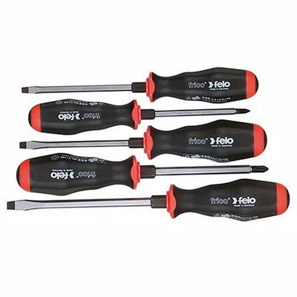 Flash Sale 👍 Felo Slotted And Phillips Screwdriver Set (5-Piece) 🎁