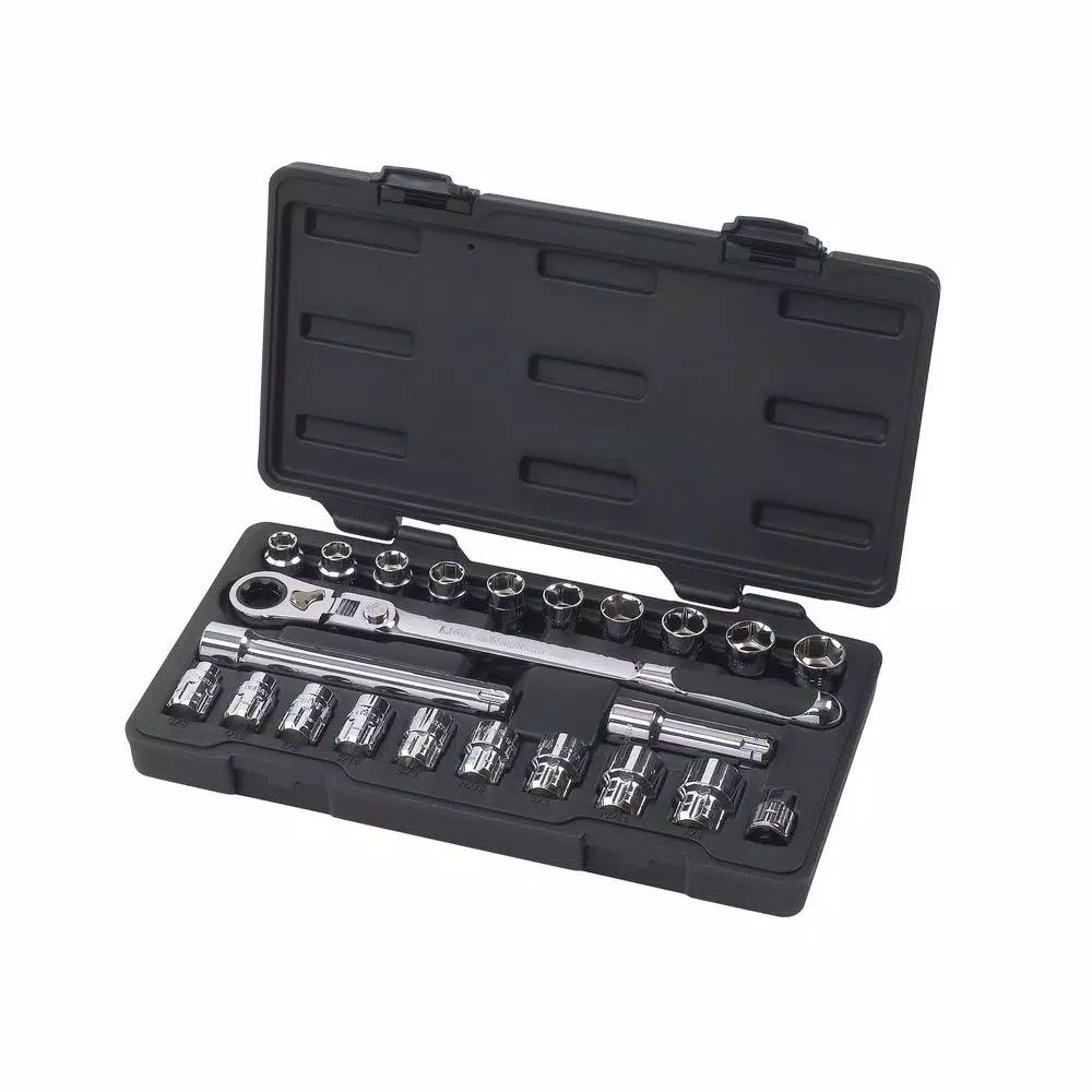 Best Sale 😍 GEARWRENCH 3/8 In. Drive Gear Ratchet And Socket Set (23-Piece) 💯
