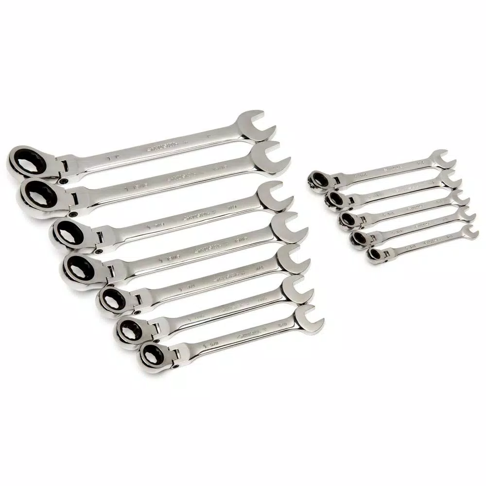 Discount π€© Husky Master SAE Flex Head Ratcheting π§ Wrench Set (12-Piece) π€© 6 Discount π€© Husky Master SAE Flex Head Ratcheting π§ Wrench Set (12-Piece) π€© - Image 4