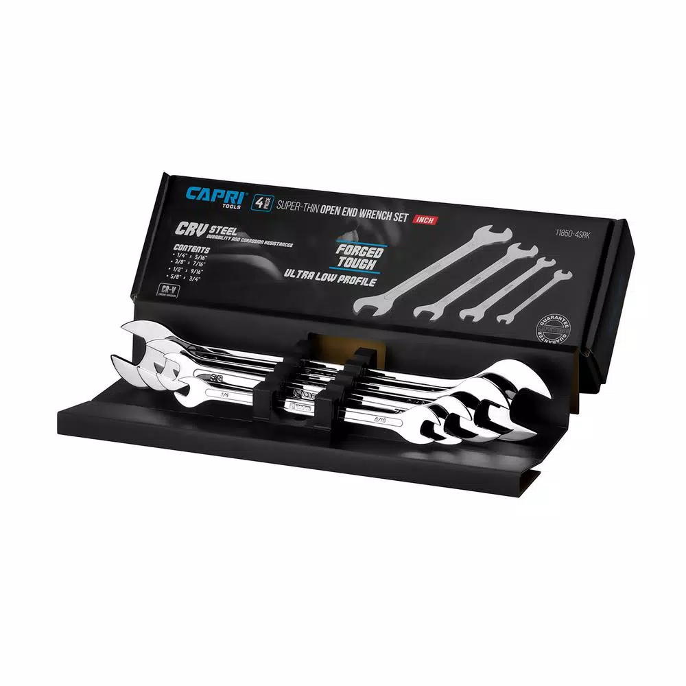 Buy 🔥 Capri Tools SAE Super-Thin Open End 🔧 Wrench Set (4-Piece) 🥰