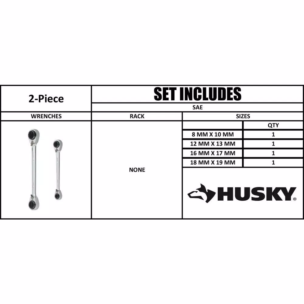 Wholesale π Husky Metric Quad Drive Ratcheting π§ Wrench Set (2-Piece) π 7 Wholesale π Husky Metric Quad Drive Ratcheting π§ Wrench Set (2-Piece) π - Image 5