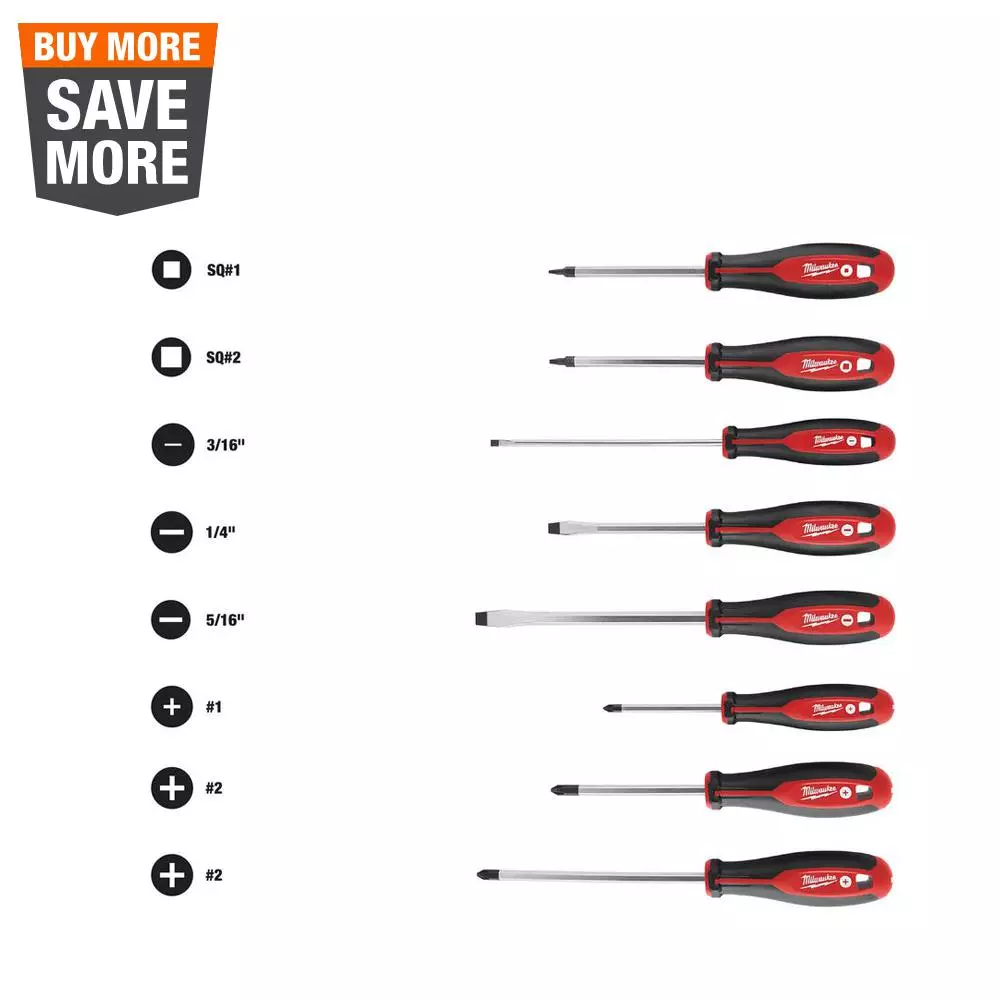 Cheap 😍 Milwaukee Screwdriver Set (8-Piece) 🤩