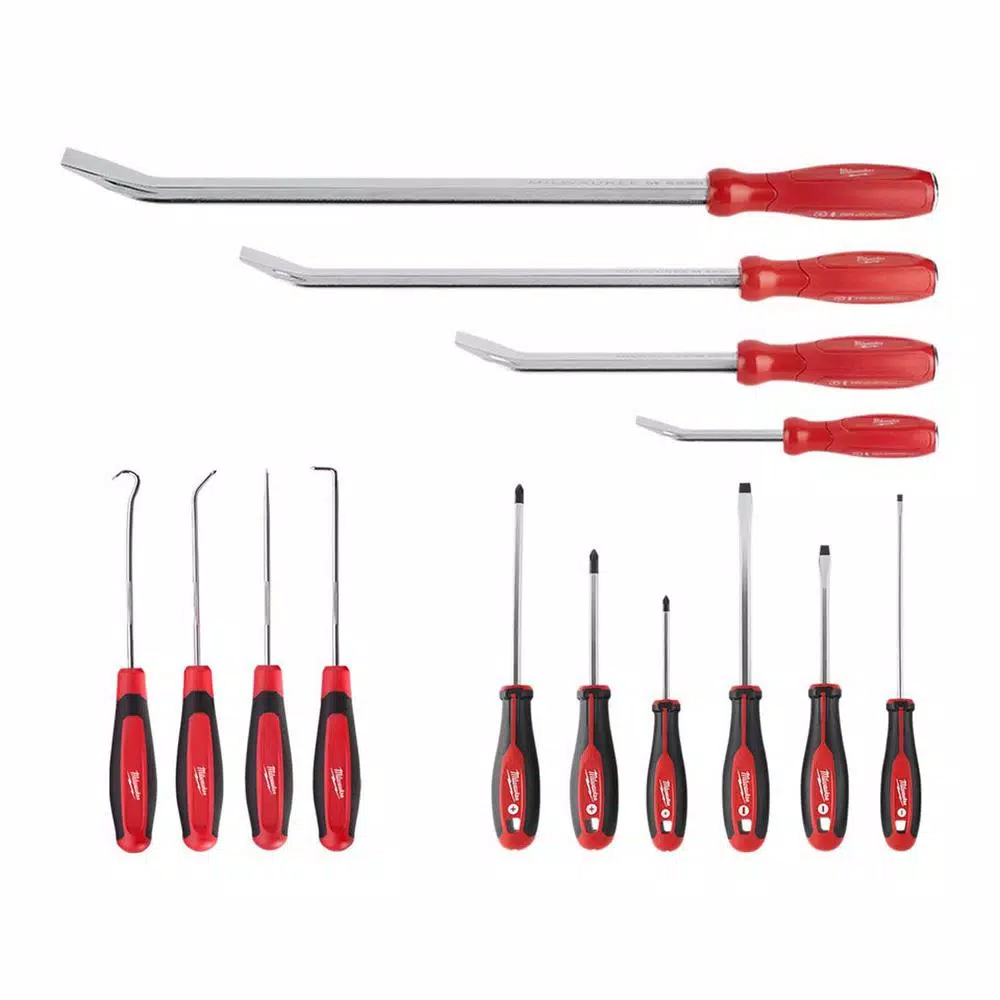 Budget 😉 Milwaukee Pry Bar And Hook And Pick Mechanic Tool Set (14-Piece ) 🎁