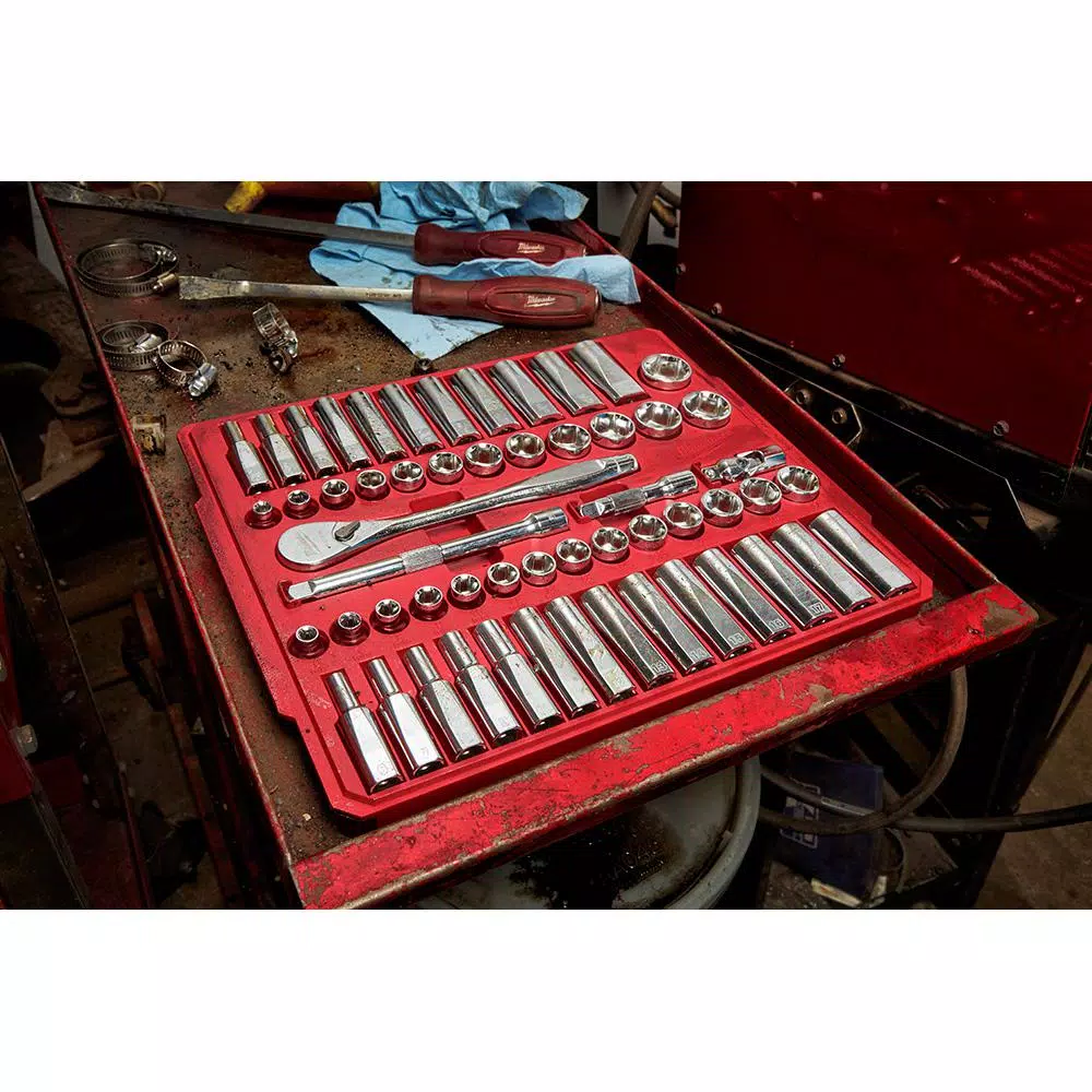 Discount 🌟 Milwaukee Mechanic Hand And Tool Set With 3/8 In. Drive SAE Metric Ratchet, Socket, Screwdriver, Hook And Pick (66-Piece) 😍 12 Discount 🌟 Milwaukee Mechanic Hand And Tool Set With 3/8 In. Drive SAE Metric Ratchet, Socket, Screwdriver, Hook And Pick (66-Piece) 😍 - Image 10